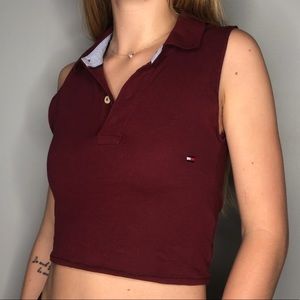 Tommy custom crop top